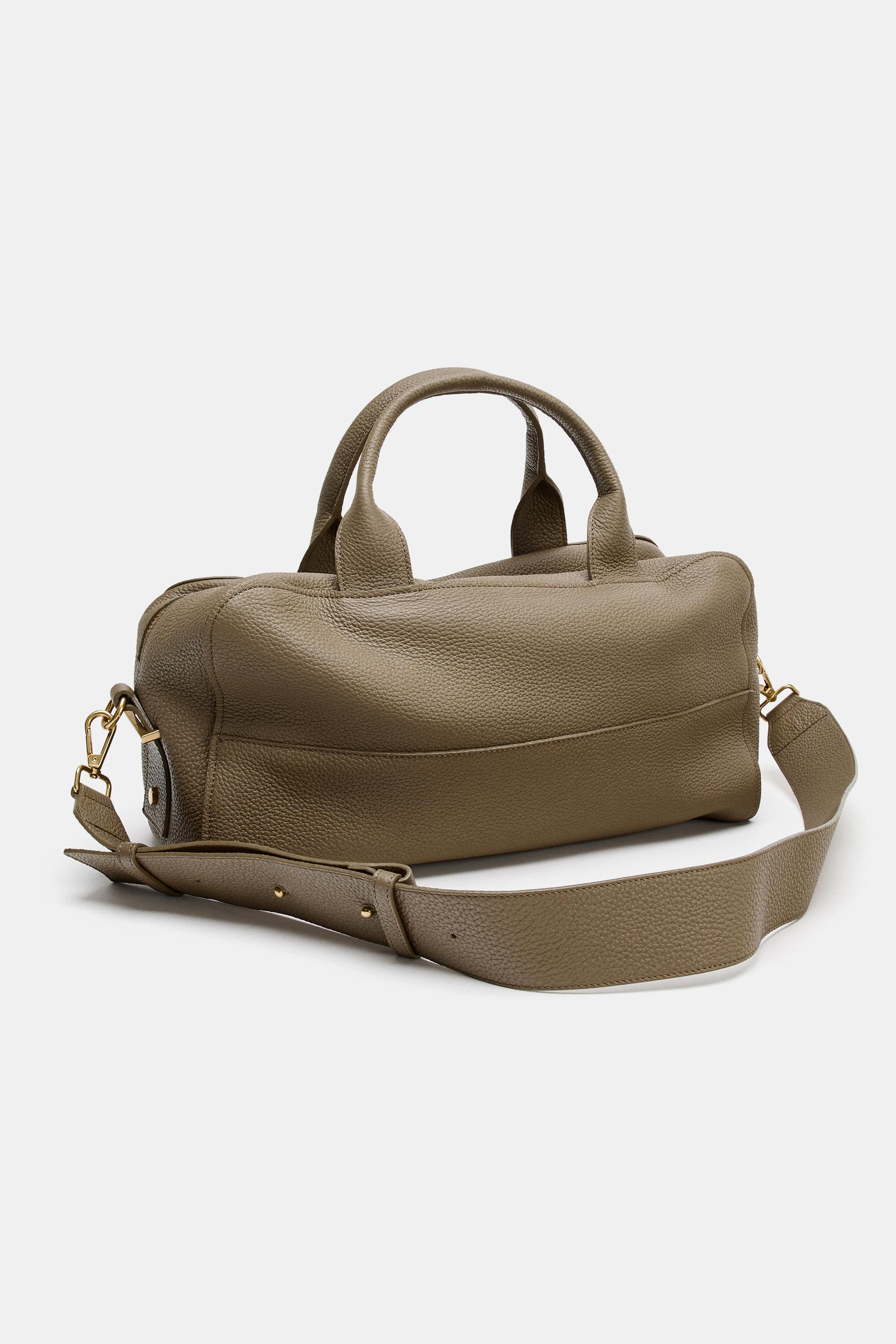 EXTENDED LEATHER BOWLING BAG